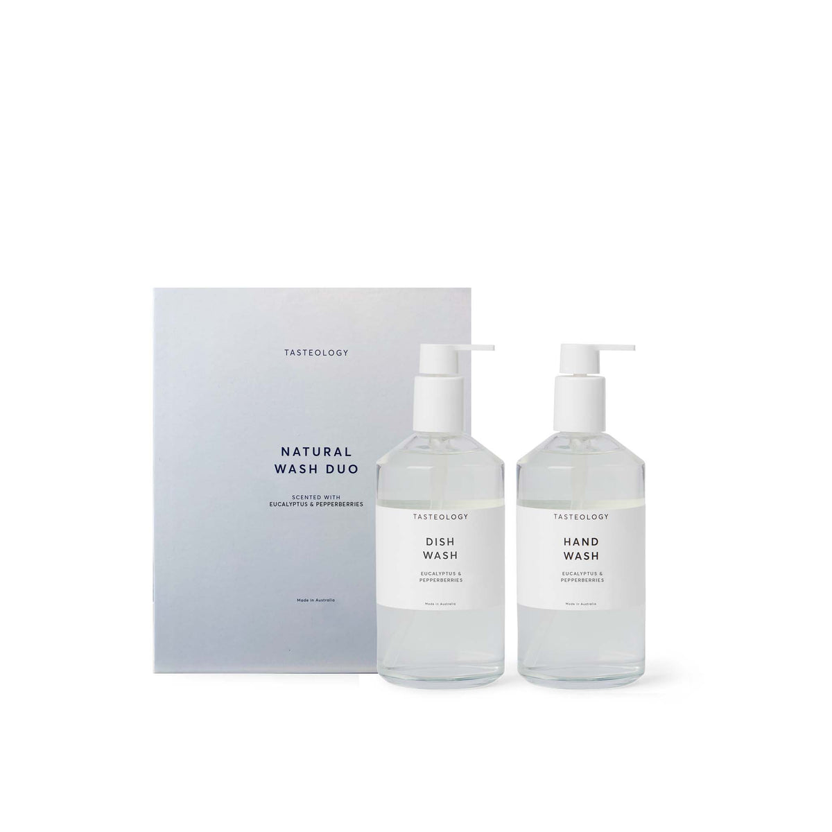 Tasteology Hand Wash & Dishing Liquid Duo Box, Eucalyptus & Pepperberr