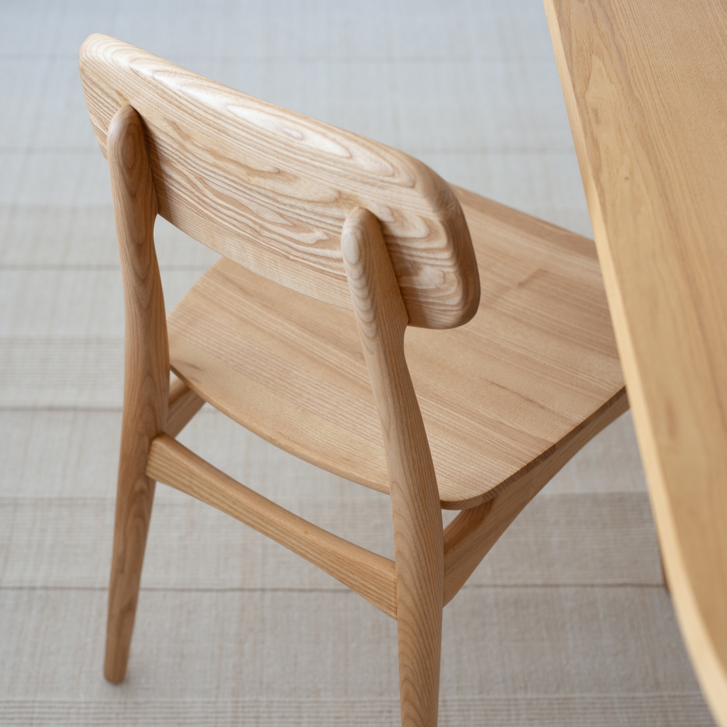 American ash wood dining chair