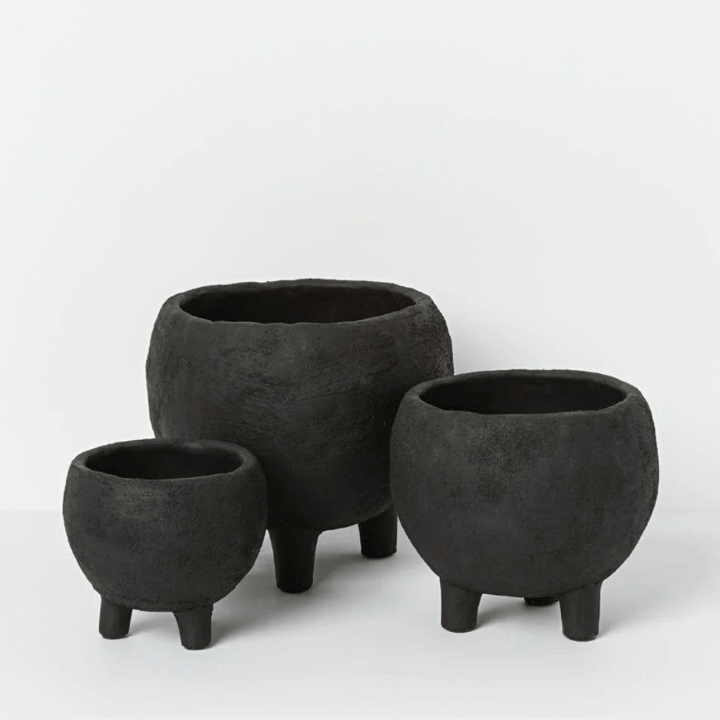 Monte Pot, Black by Papaya Perth Homewares Granite Lane