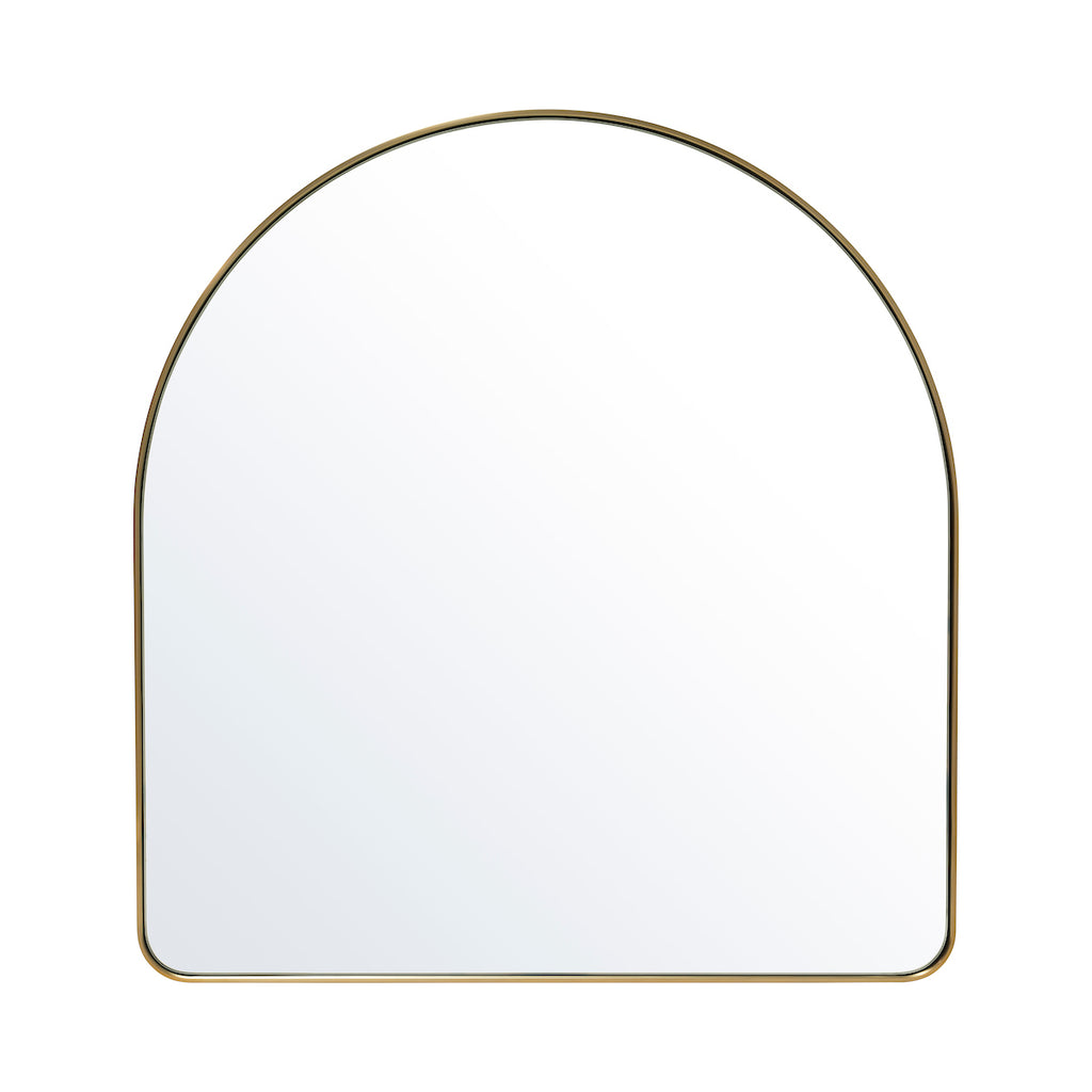 Studio Wall Arch Mirror, Brass