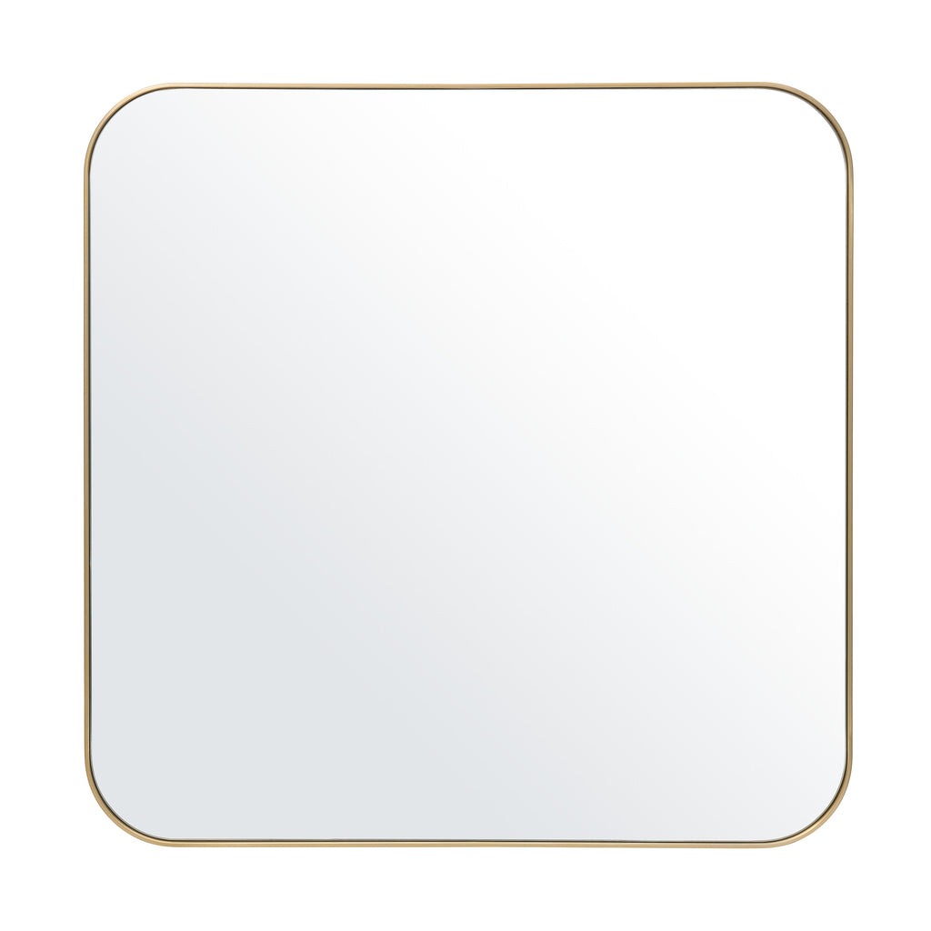 Studio Square Curve Mirror - Brass