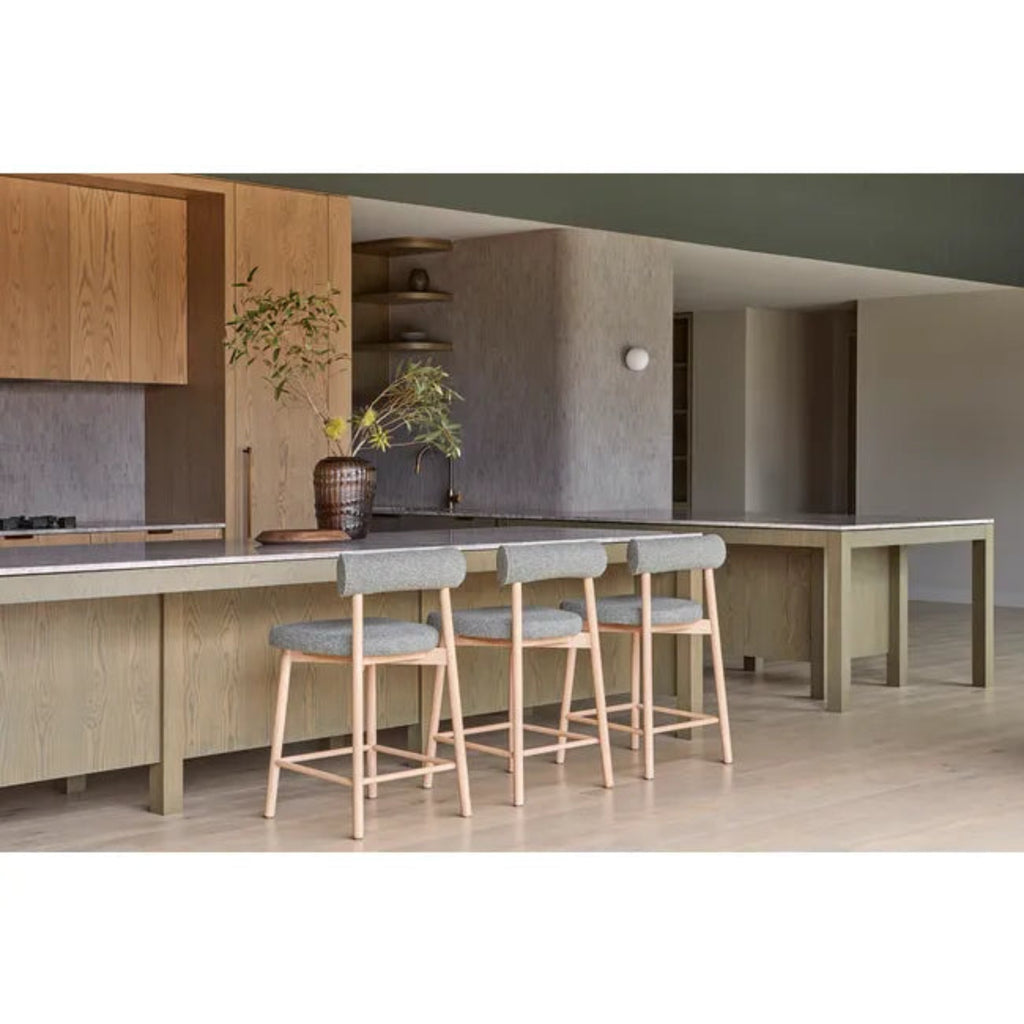 GlobeWest Olsen Barstool styled in modern Australian kitchen