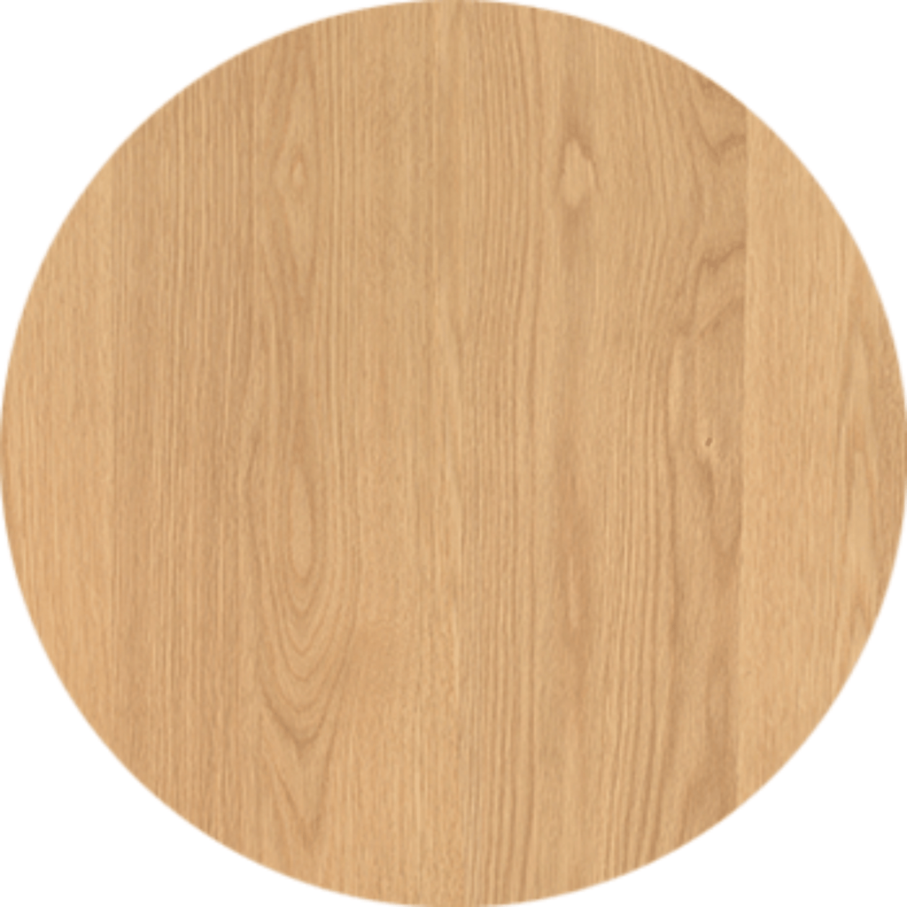 Close‑up of MIA Side Table with natural oak grain detail.