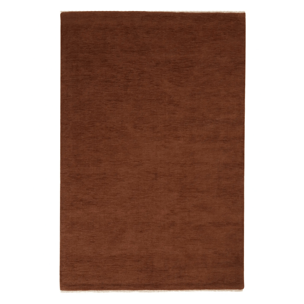 Alessandre Rug in Clay colorway by Weave Home featuring contemporary design on wooden floor