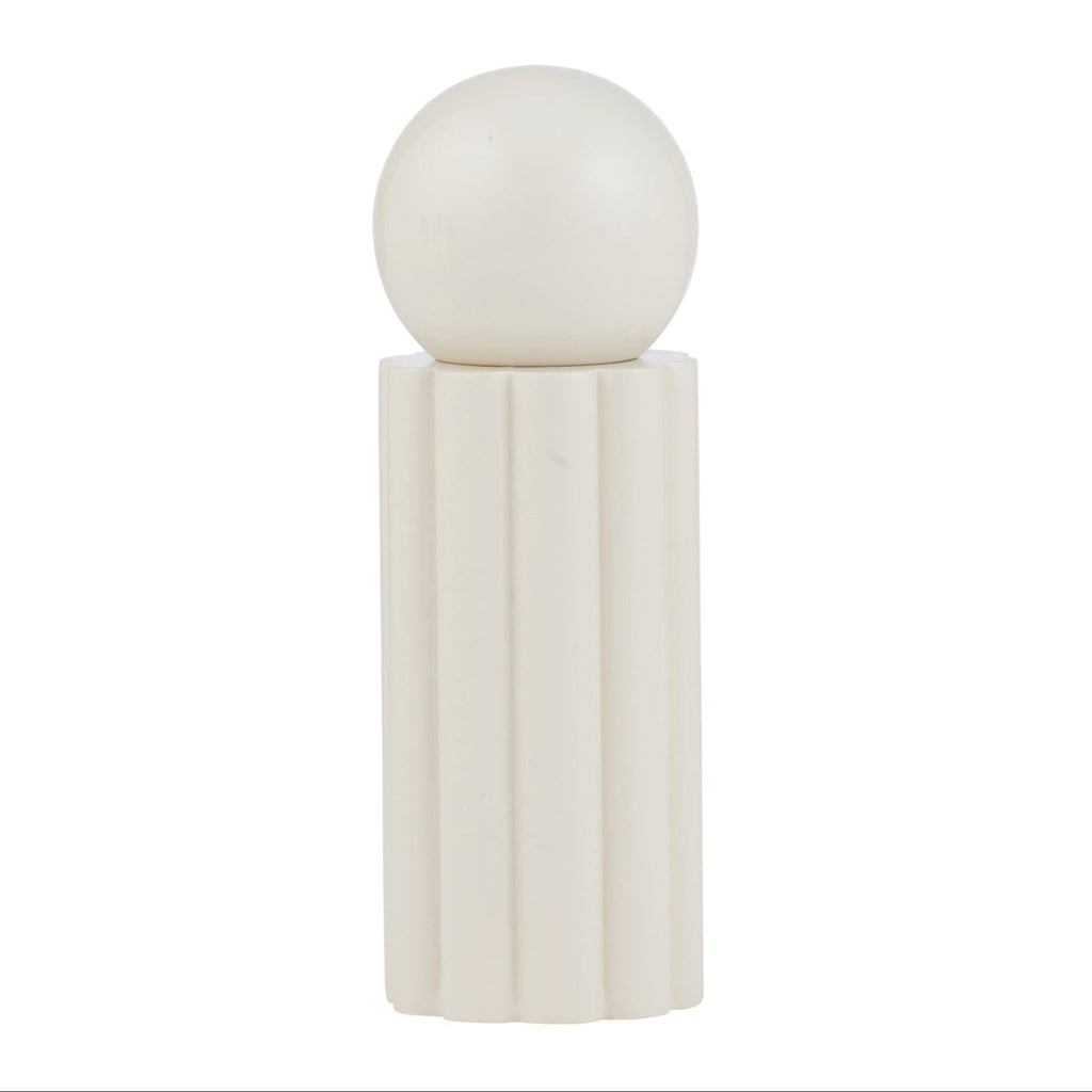 Billie salt and pepper grinder ivory- wooden seasoning mills for kitchen cooking and dining table