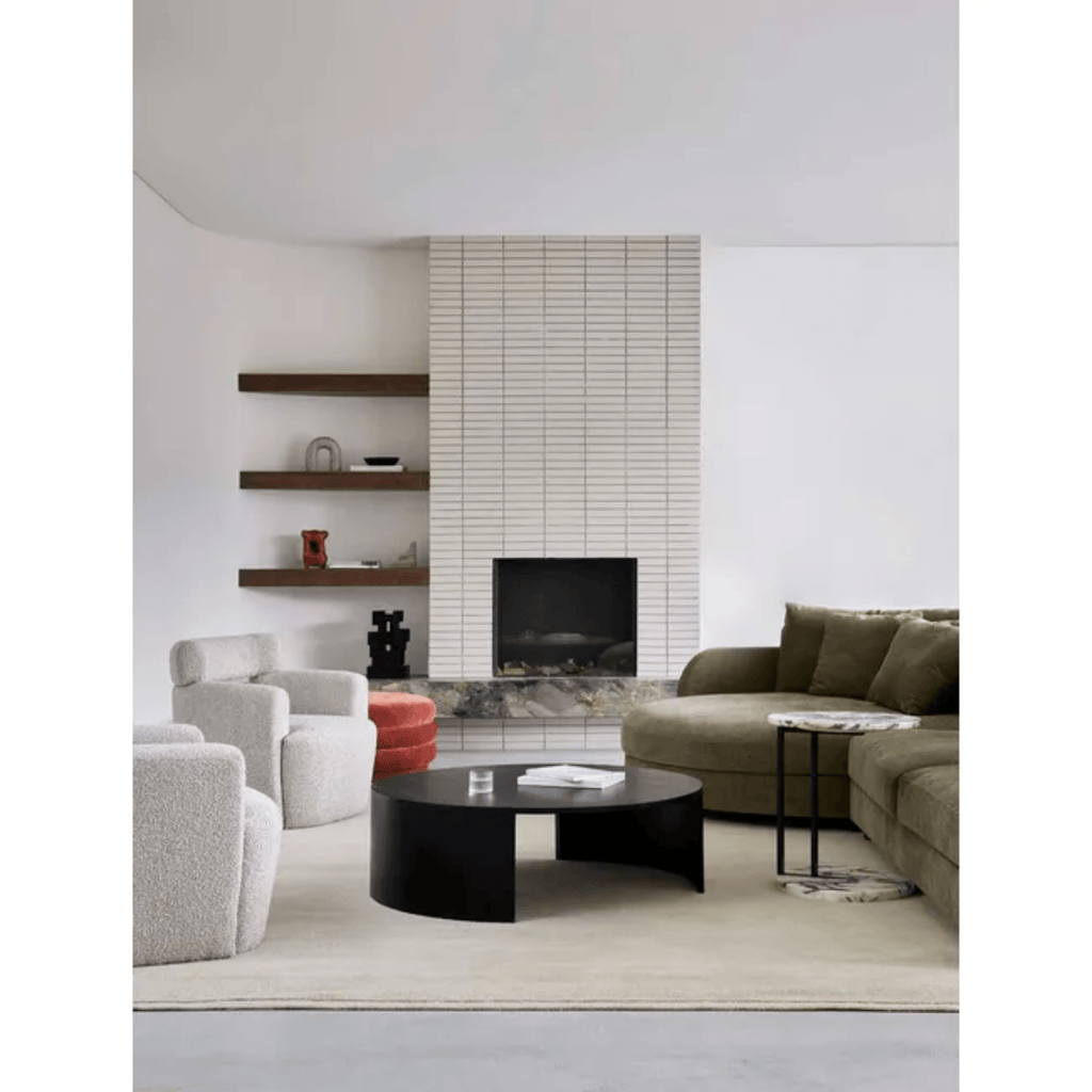 GlobeWest Bower Frame Rug – Cloud: subtle pale hue in plush wool with clean framing, blending texture and calm in any interior.