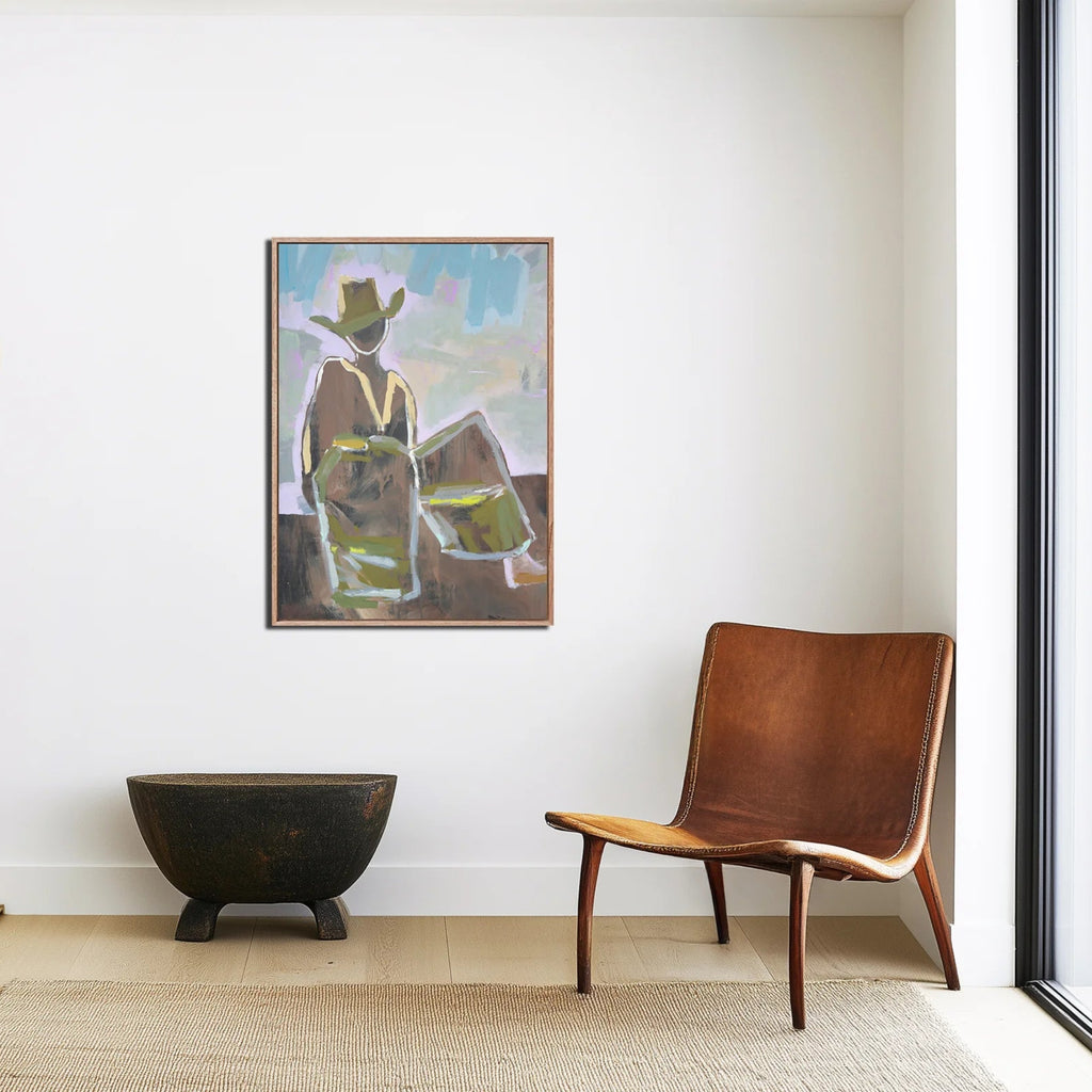 Chaps Moonshine Limited Edition Print by Marcia Priestley unframed abstract painting.