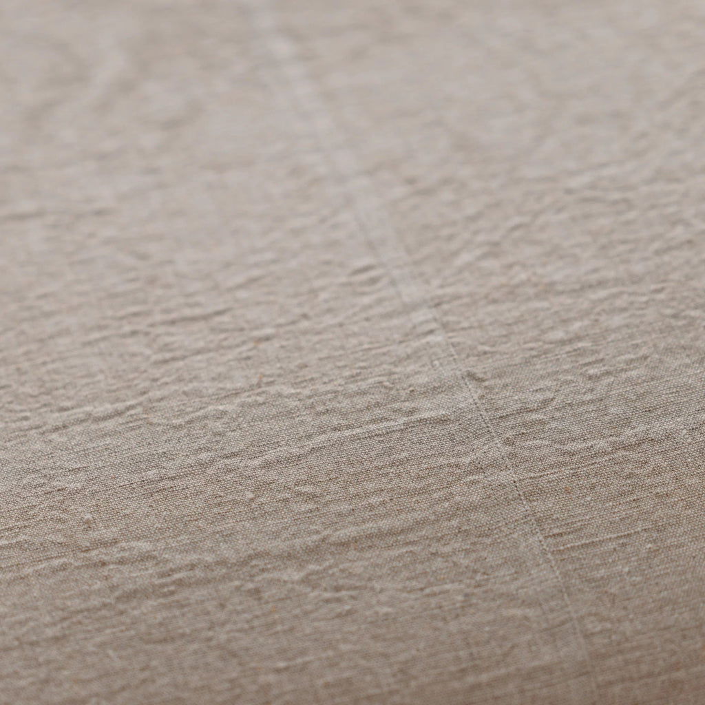 Eadie Lifestyle natural linen bedspread with organic texture and warm neutral colour
