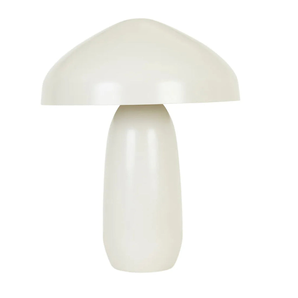 Globewest Easton Curve Table Lamp - Oyster Grey on white background