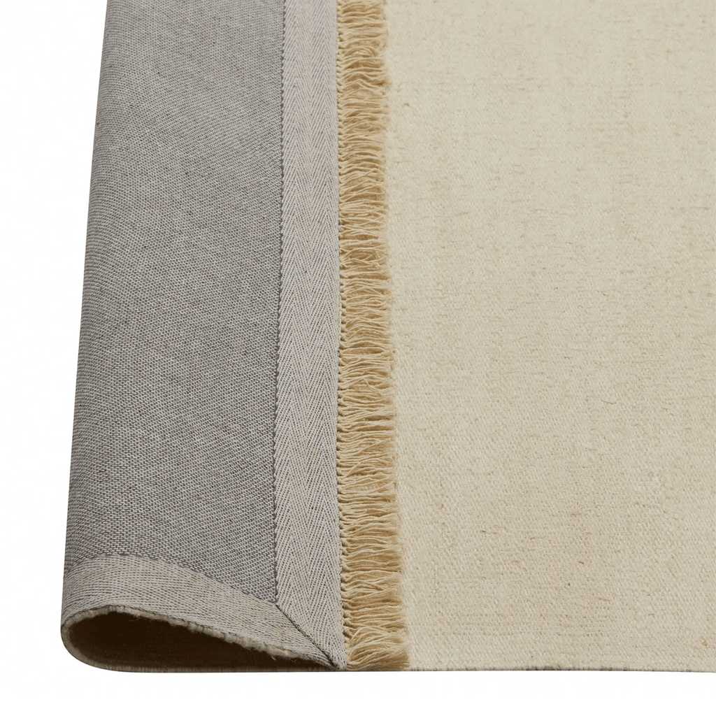 Weave Home Emilio Rug in Canvas colourway - detailed view highlighting texture and pattern