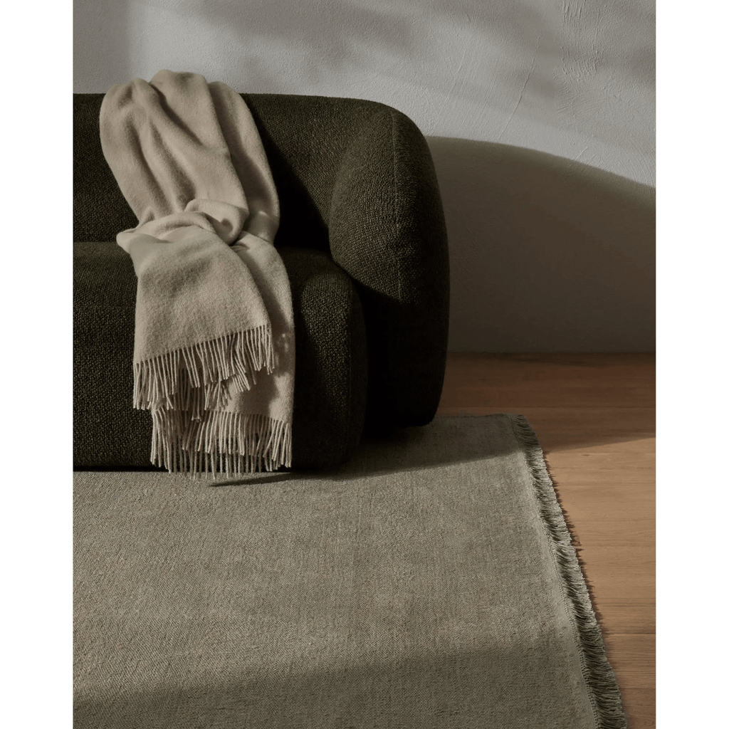 Weave Home Emilio Rug Flint - styled in modern interior with contemporary décor