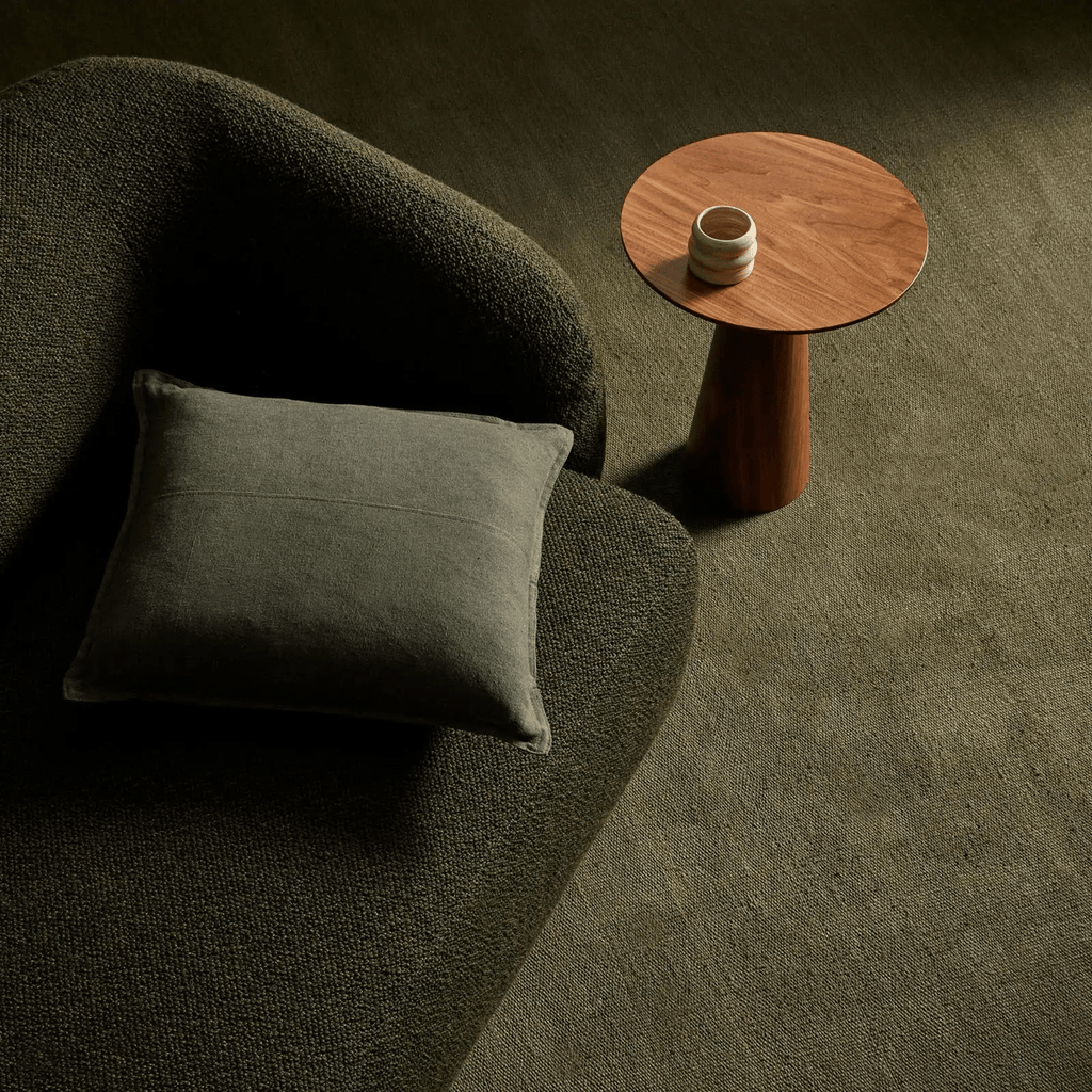 Weave Home Emilio Rug Kale - lifestyle styling in elegant room setting