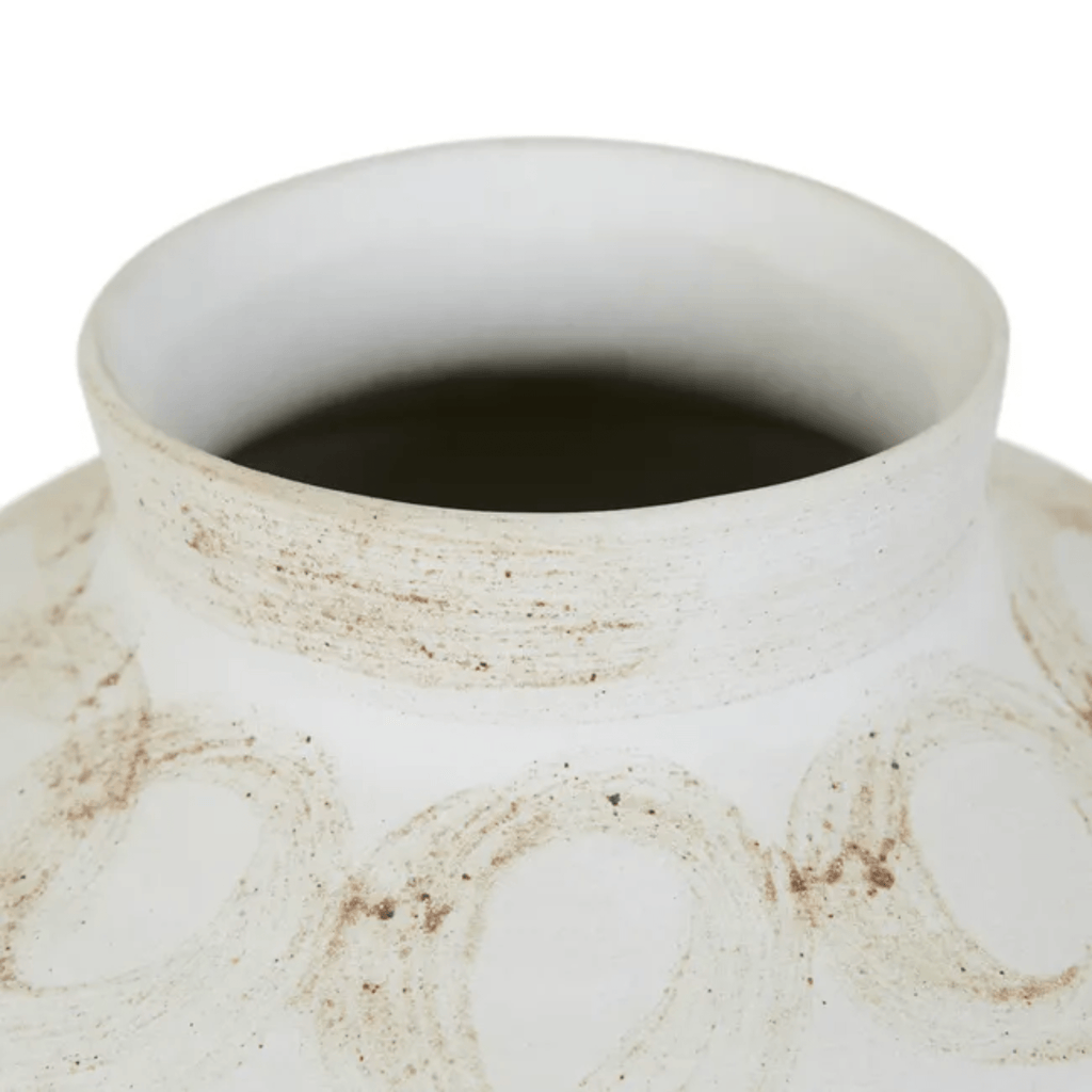 GlobeWest Forme Maya Vase White modern home decor piece