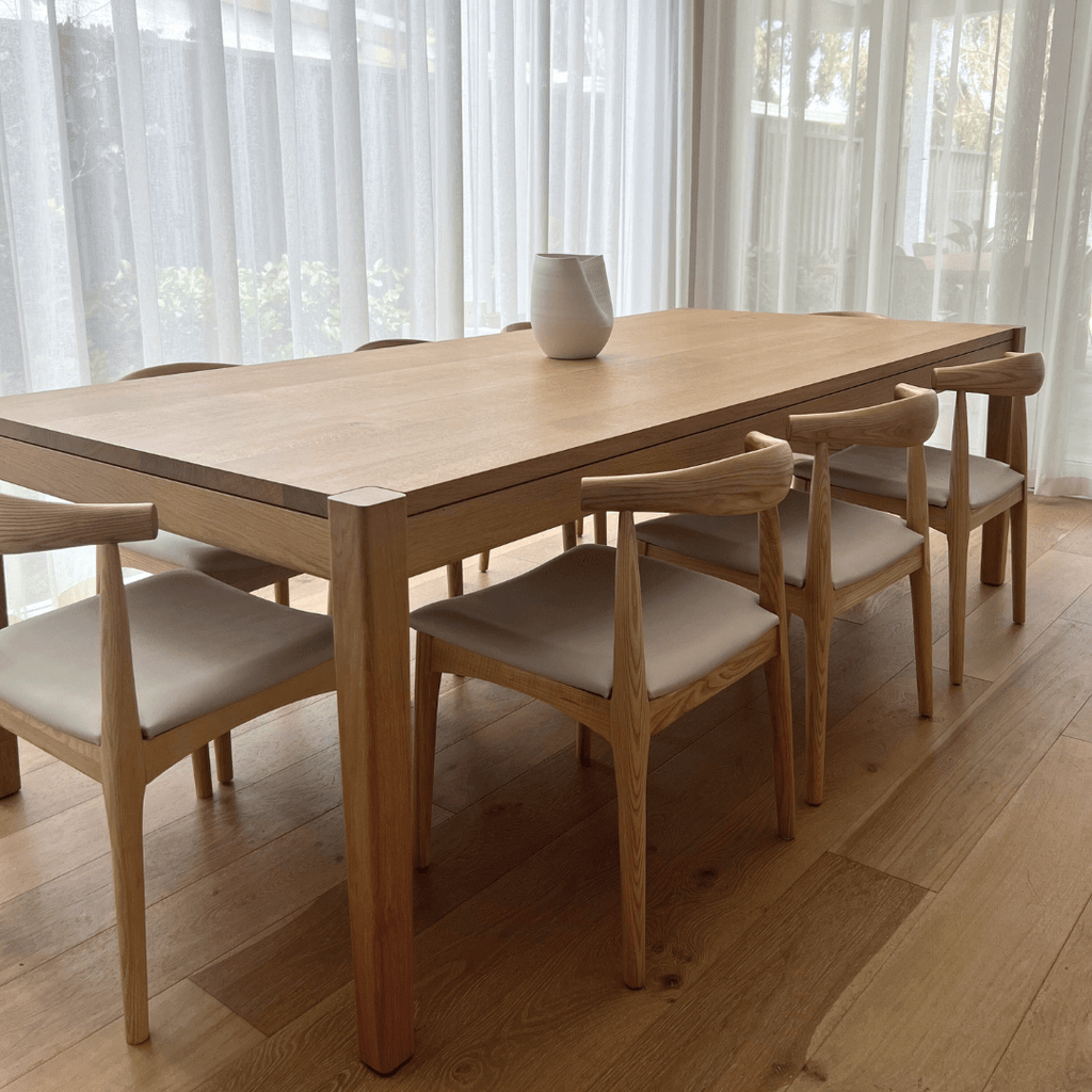 Exclusive Granite Lane Charlie Dining Chair: vegan leather seat, ash timber frame, in‑stock Perth design