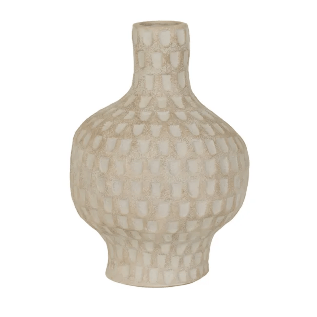 GlobeWest Hanson Dapple Vase Henna — textured decorative vase