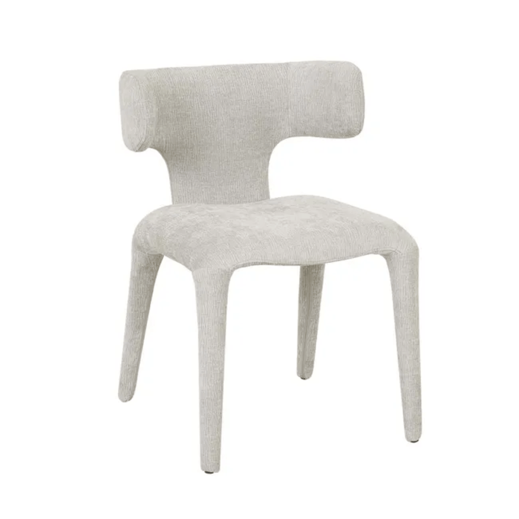 Sophisticated GlobeWest Hector Dining Chair with premium Silvermist fabric