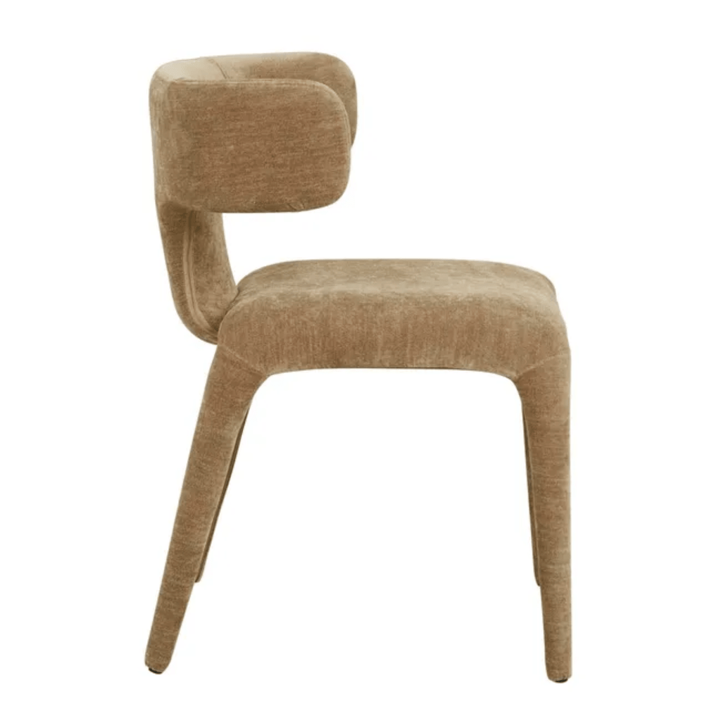 Inviting GlobeWest Hector Dining Chair featuring rich Soft Russet upholstery.