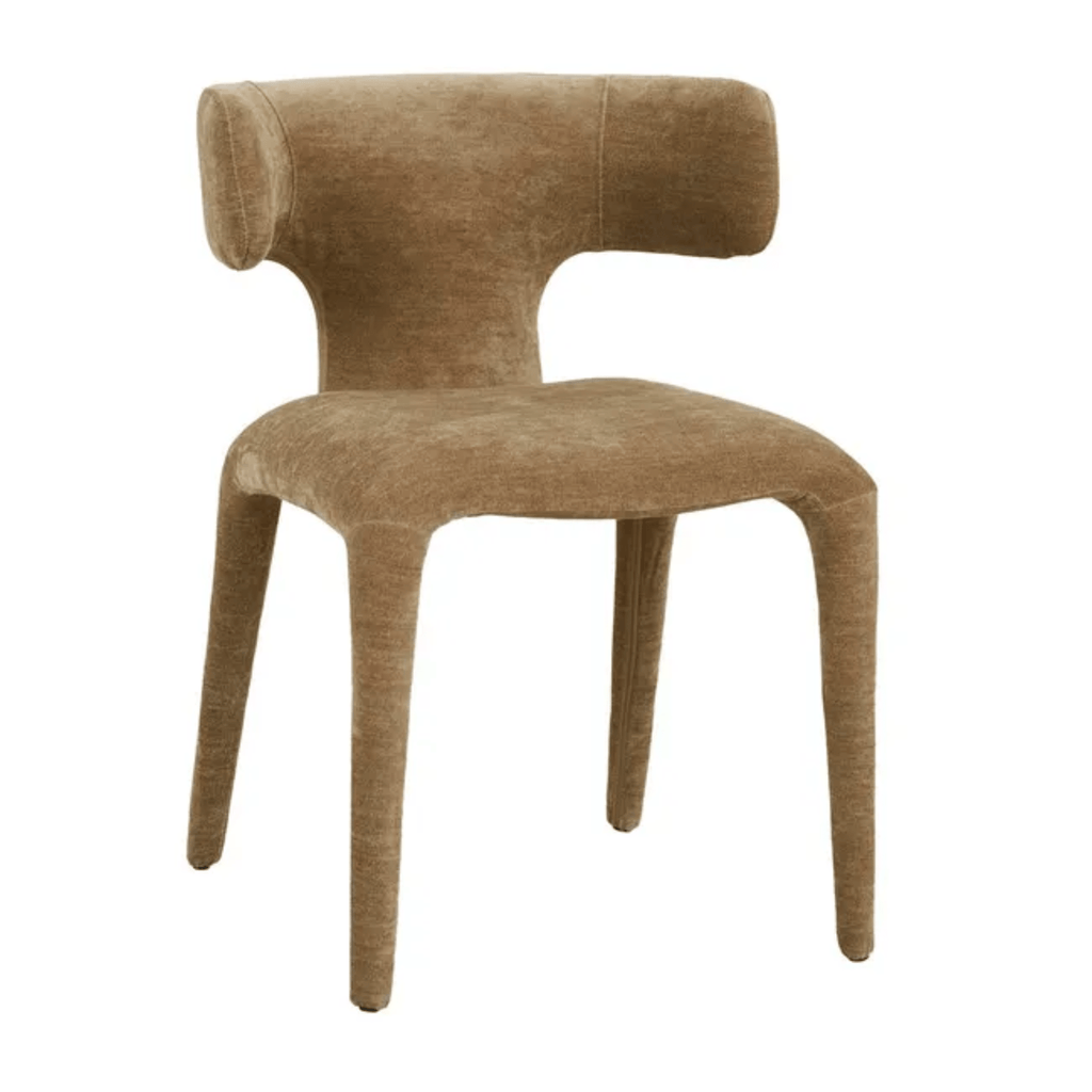 Timeless GlobeWest Hector Dining Chair displaying elegant Soft Russet tones.