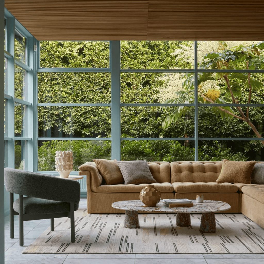 GlobeWest Jenson Occasional Chair showcased in beautifully curated living room.
