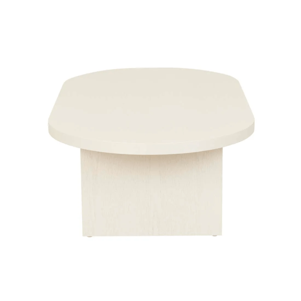 GlobeWest Jetty Coffee Table Porcelain styled in contemporary living room.