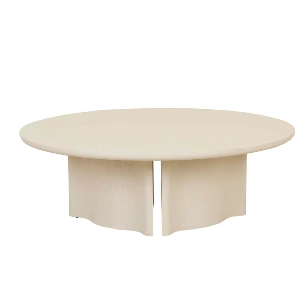 Spacious Leon Coffee Table in Porcelain ideal for entertaining guests.