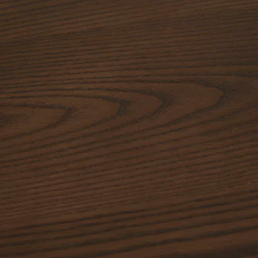Close-up of Leon Dining Table - Tobacco Ash surface with visible grain.