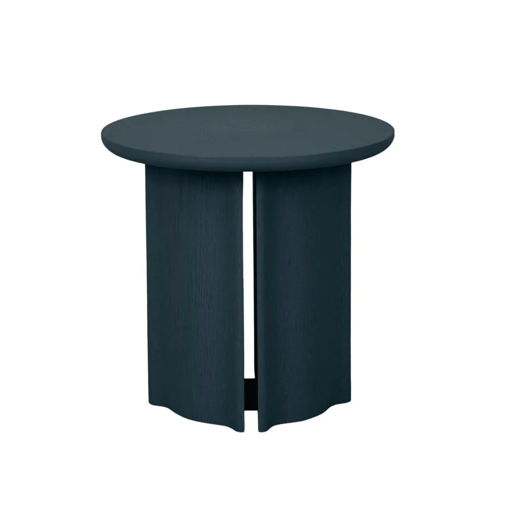 Contemporary GlobeWest Leon Side Table in Teal with clean geometric styling.