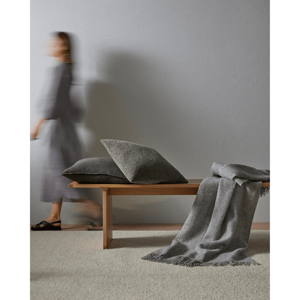 Weave Home Marceau Rug in Angora - lifestyle shot in modern living room setting