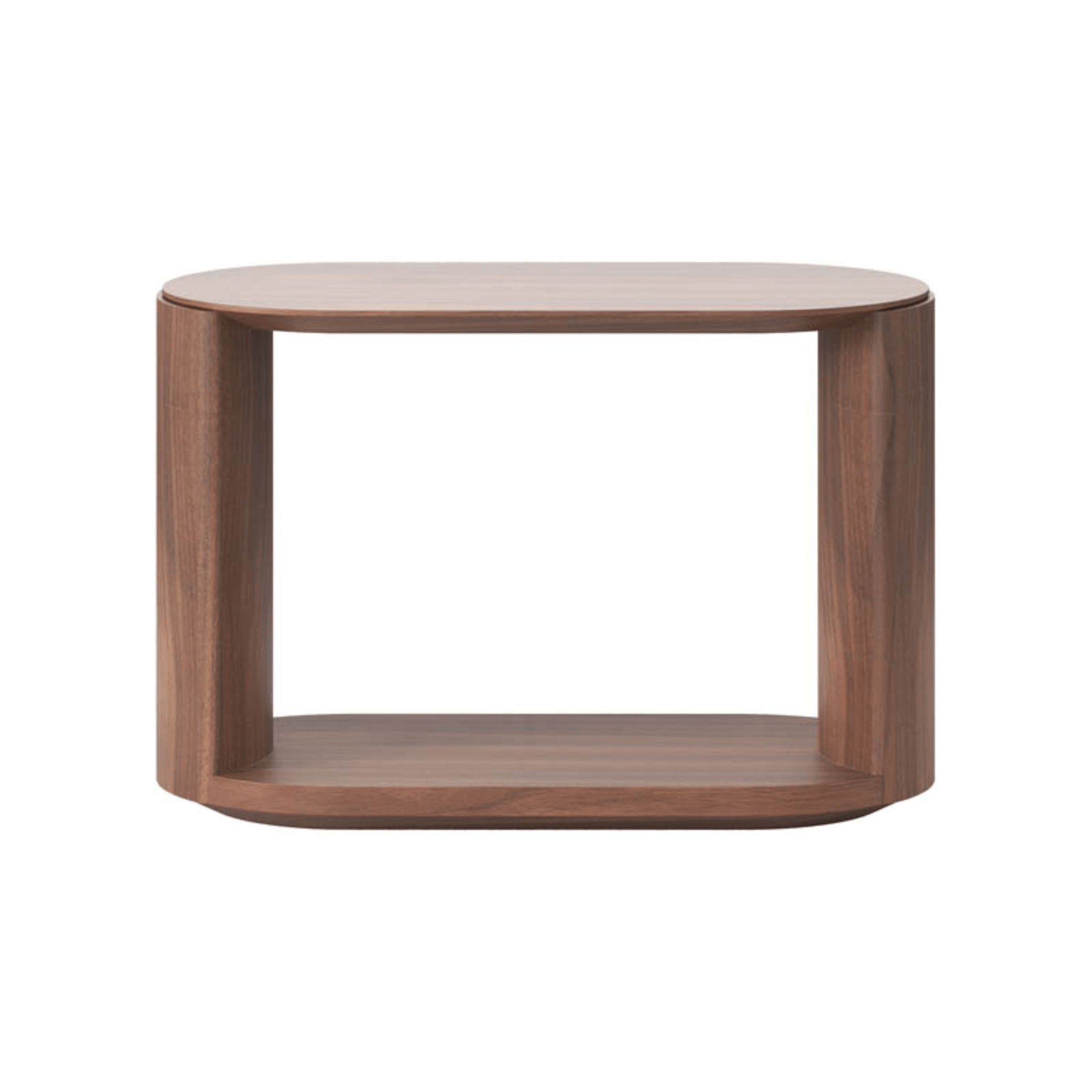 Meko Oval Side Table, Walnut – Granite Lane