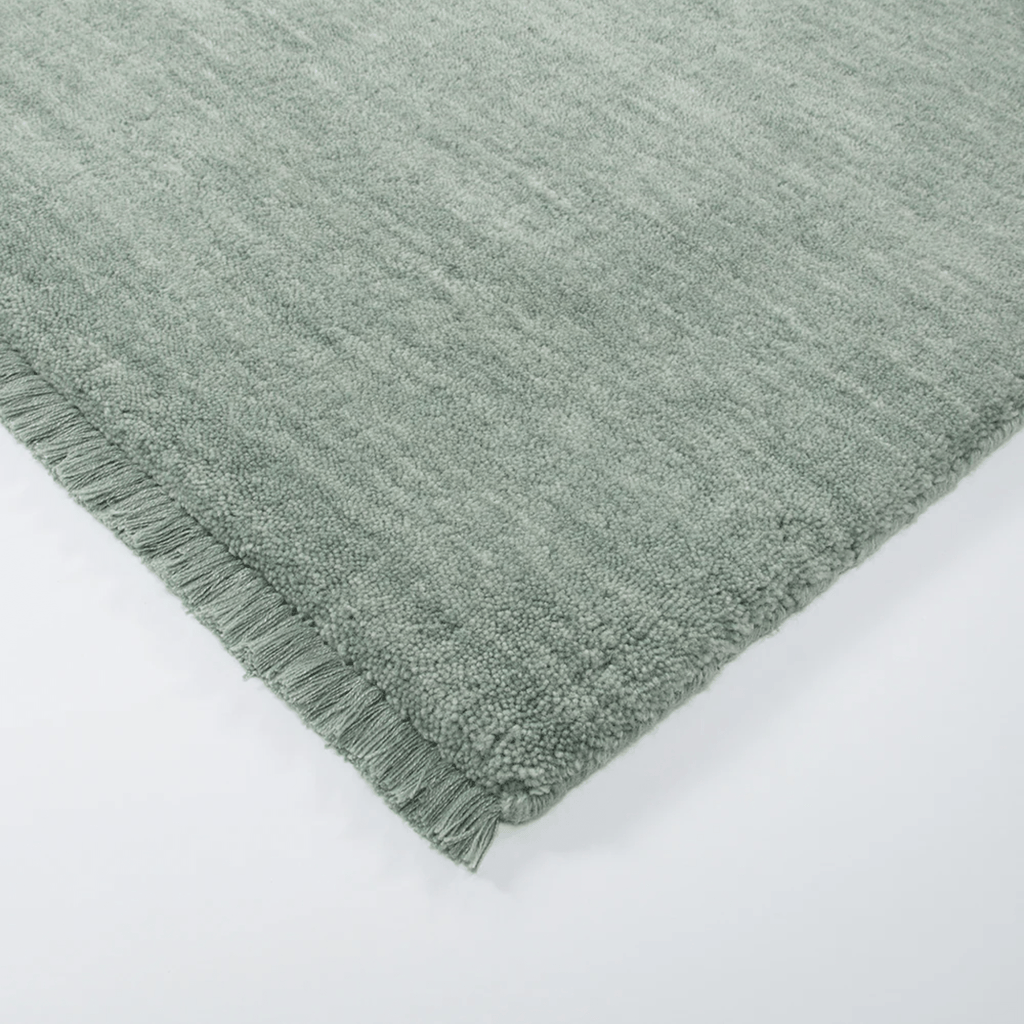 Baya Living Sandringham aquamarine floor rug - full room styling view