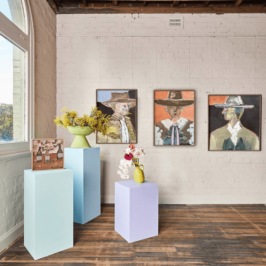 Stockman limited edition canvas print in living room interior