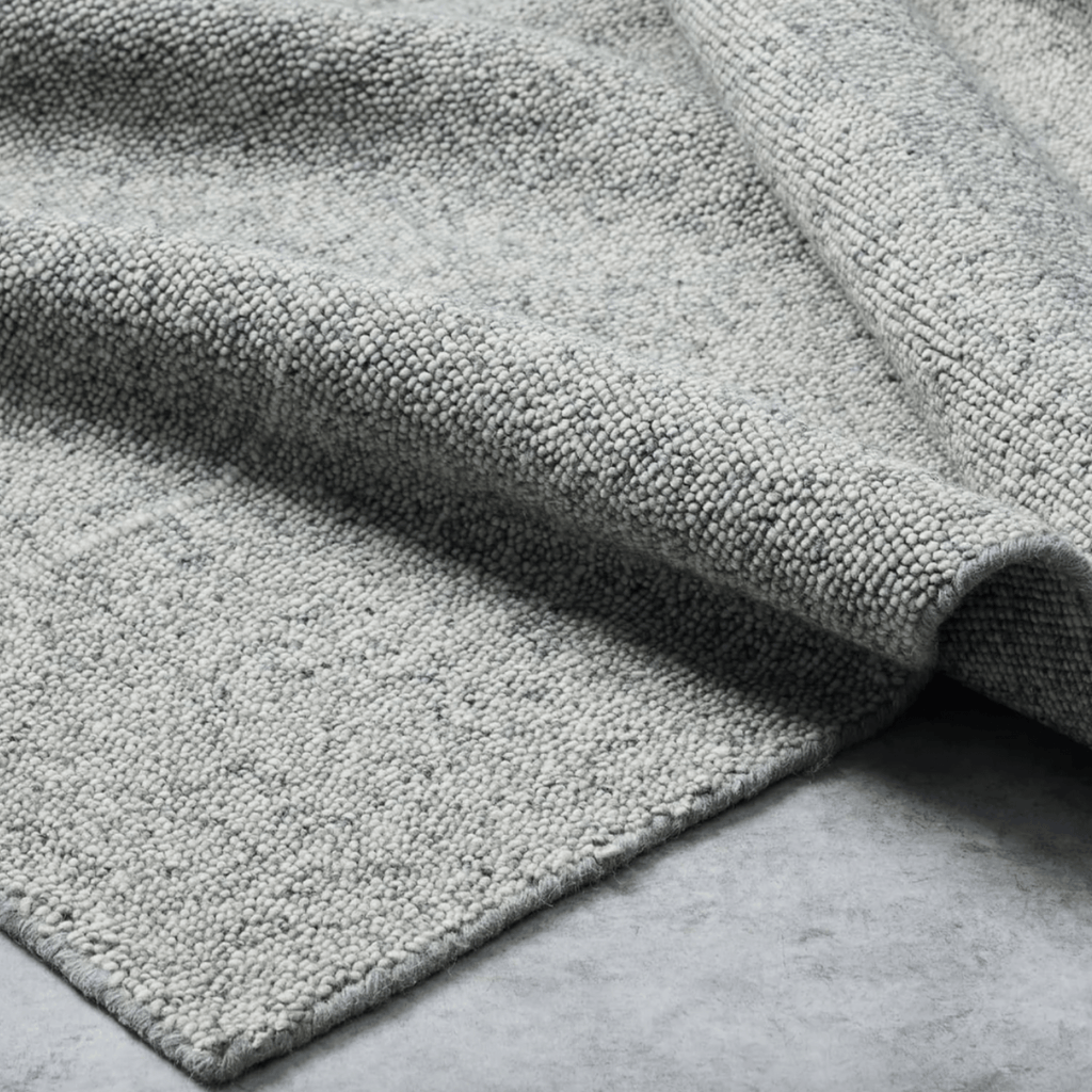 Tribe Home Noble rug in blue grey – cool, calming tone with sophisticated texture