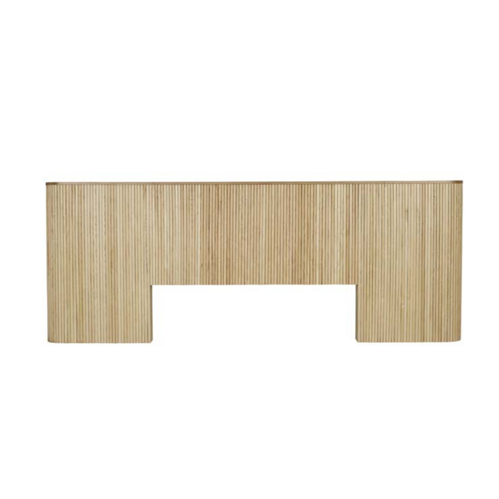 Wooden bedhead shelf