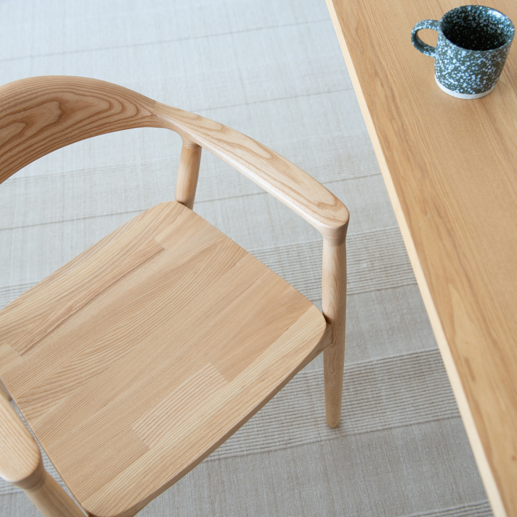 Light wood dining chair