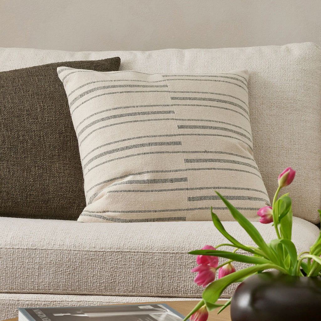 Baya Abbot Sage decorative cushion adding tranquil sophistication to living room décor.
