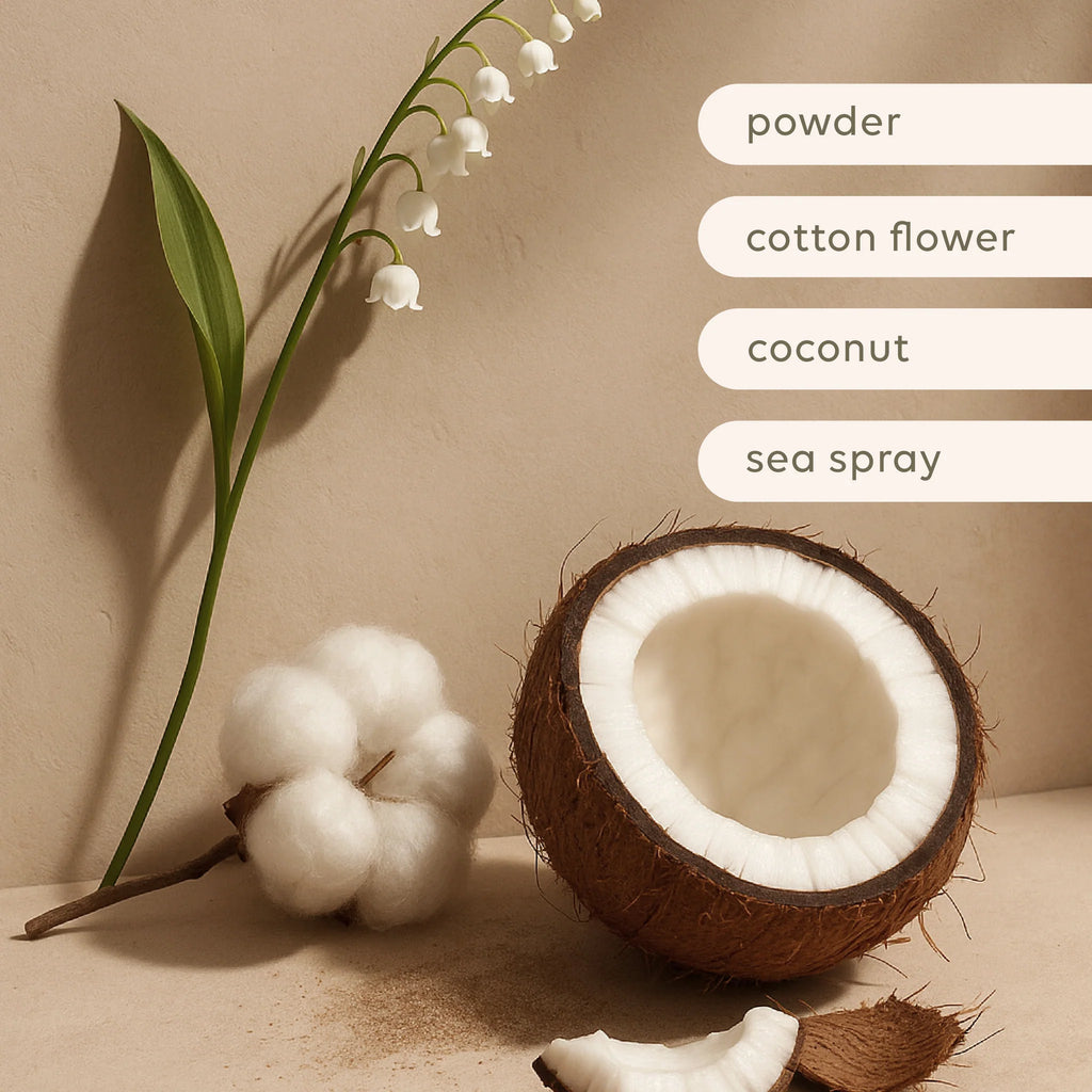 al.ive Body Sea Cotton & Coconut Soy Candle - Detailed product view.