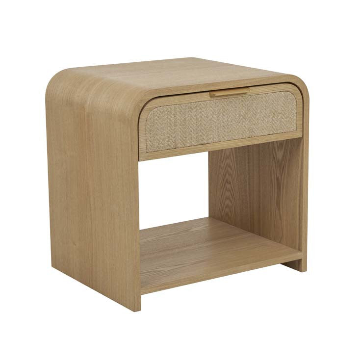 Natural Bedside Table by Globewest