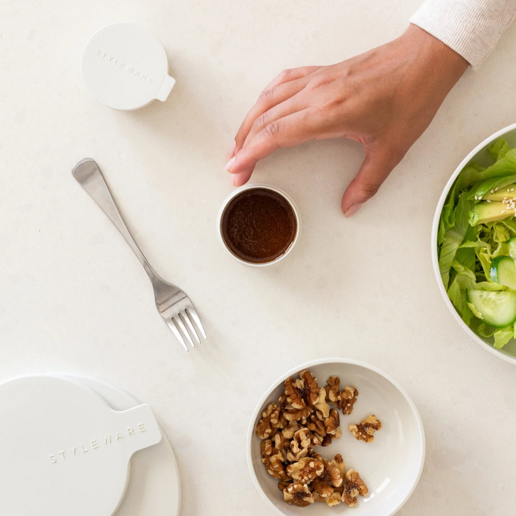 Styleware Lunch Set in Dune—minimalist nesting bowls and minis