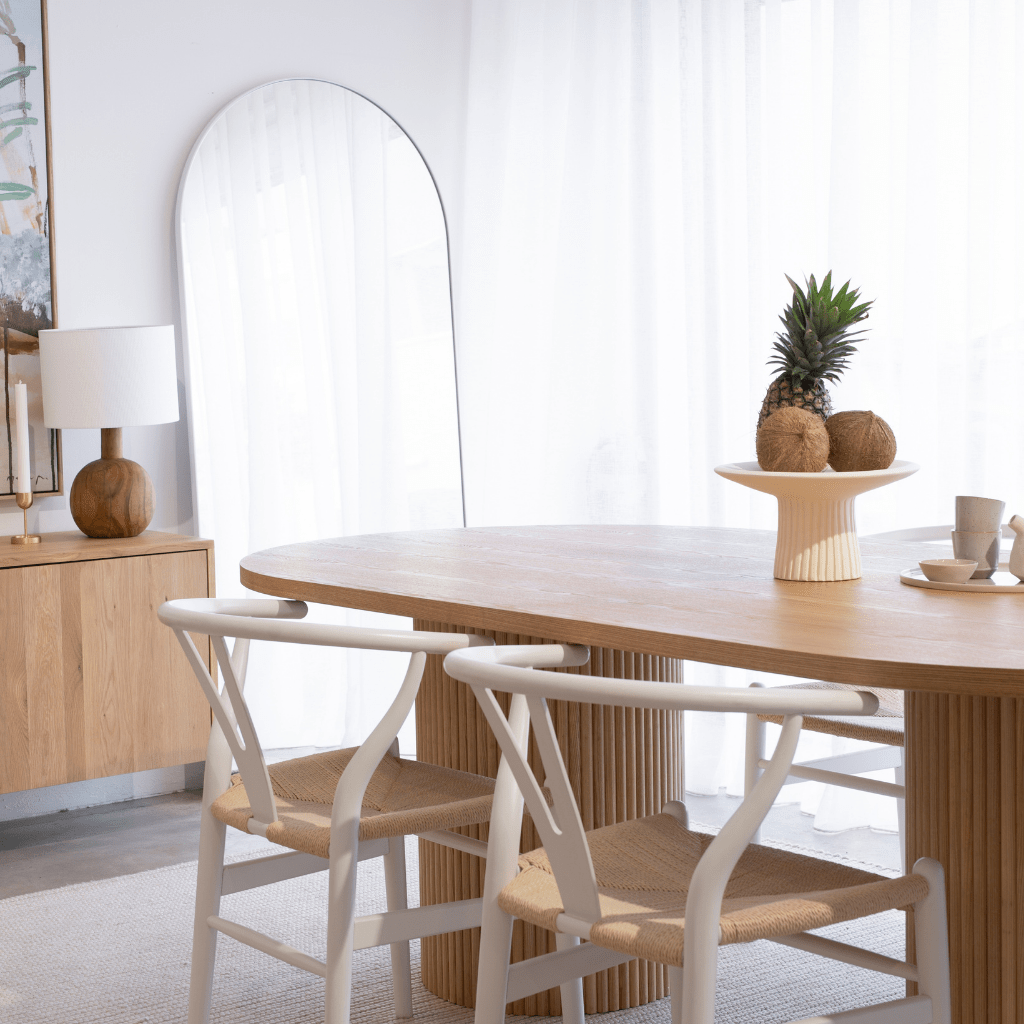 Benjamin Ripple Dining Table, Natural Ash - GlobeWest Perth Stockist ...