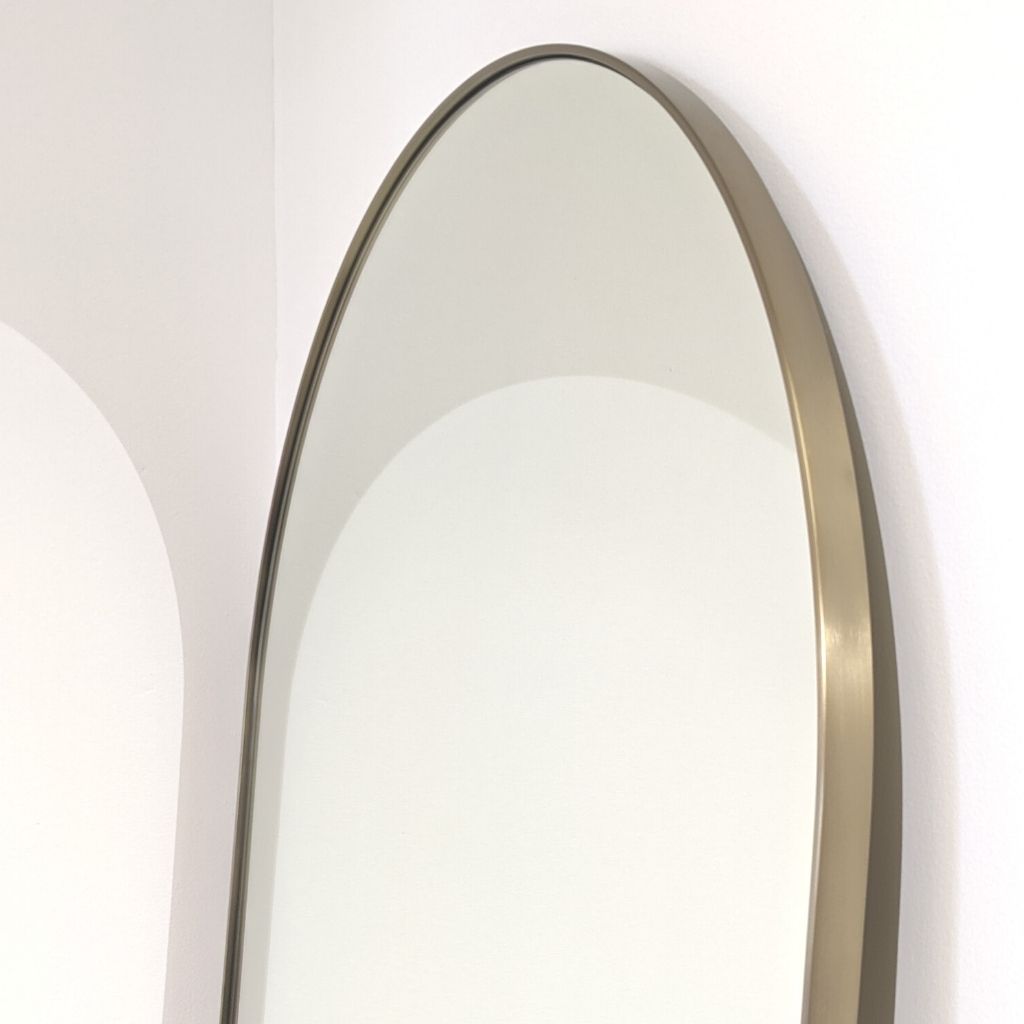 Studio Arch Floor Mirror, Brass
