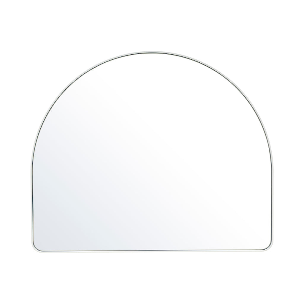 Studio Wide Wall Arch Mirror, White