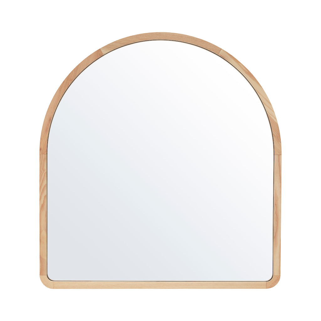 Studio Wall Arch Mirror, Wood