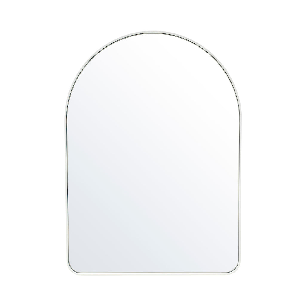 Studio Slim Wall Arch Mirror, White