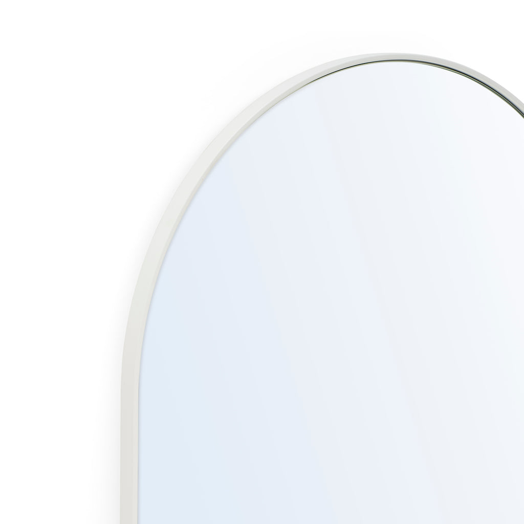Close up Studio Slim Wall Arch Mirror, White