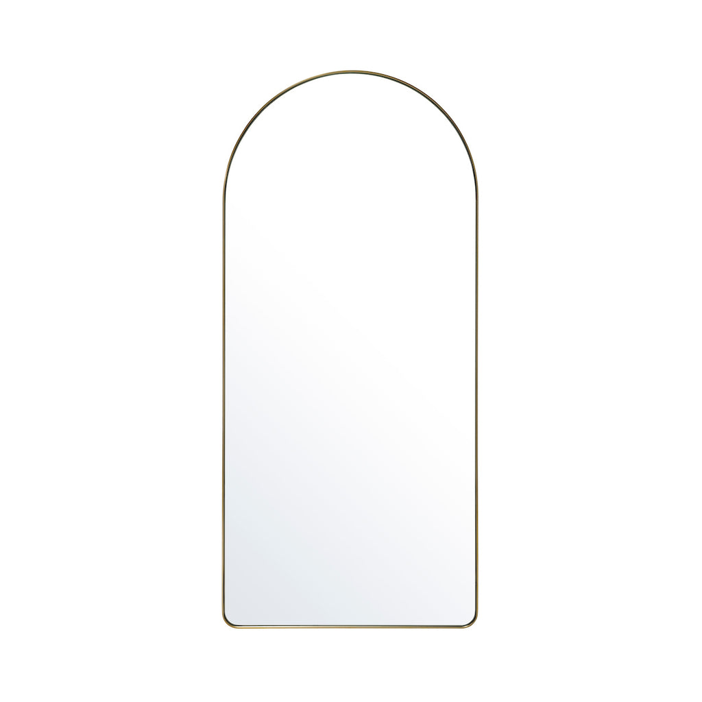 Studio Arch Floor Mirror, Brass