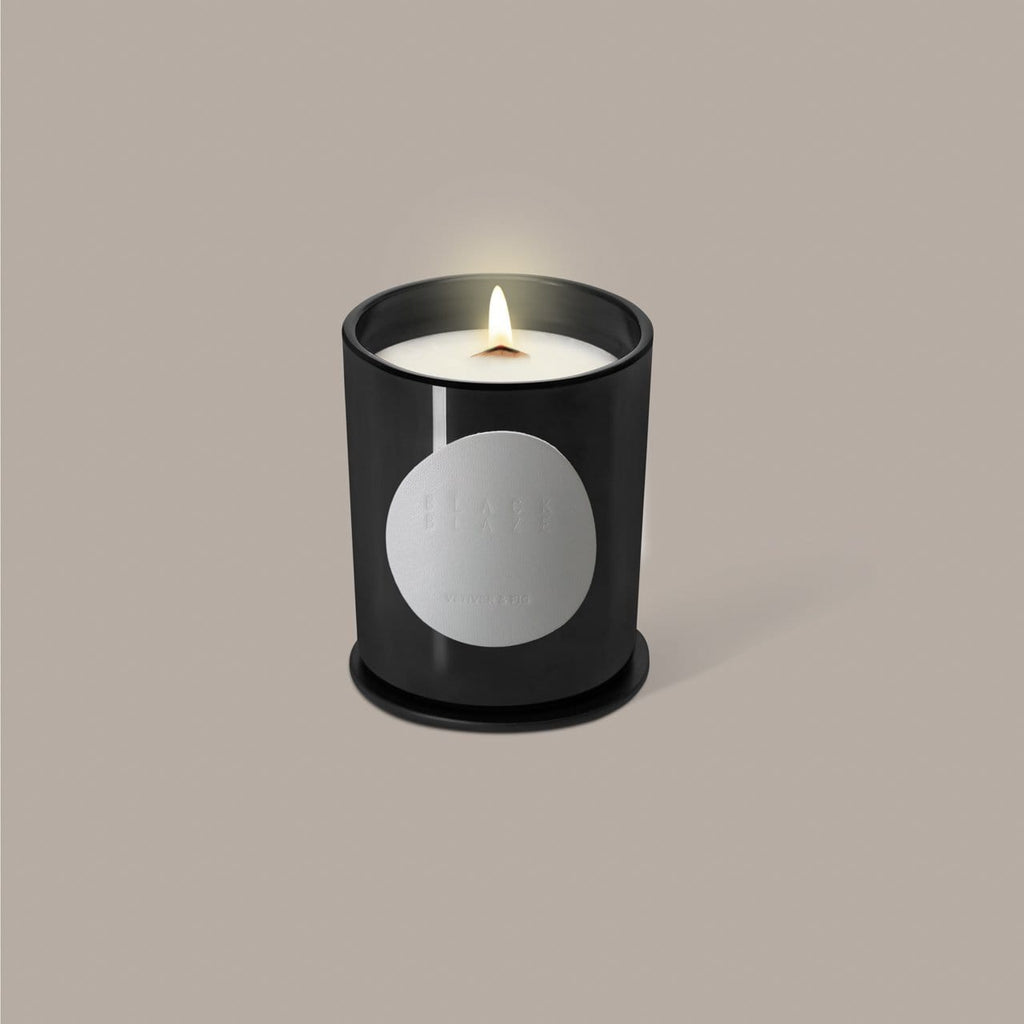 Black Blaze Candle Vetiver & Fig Scented Candle