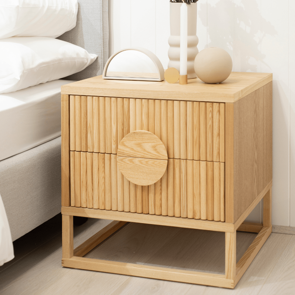 Benjamin Ripple Bedside Modern Bedside Tables in Perth Granite