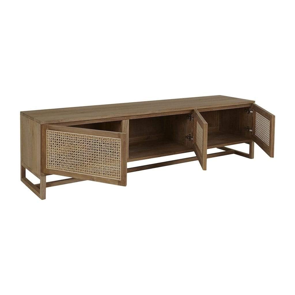 Globewest Furniture Willow Woven Entertainment Unit