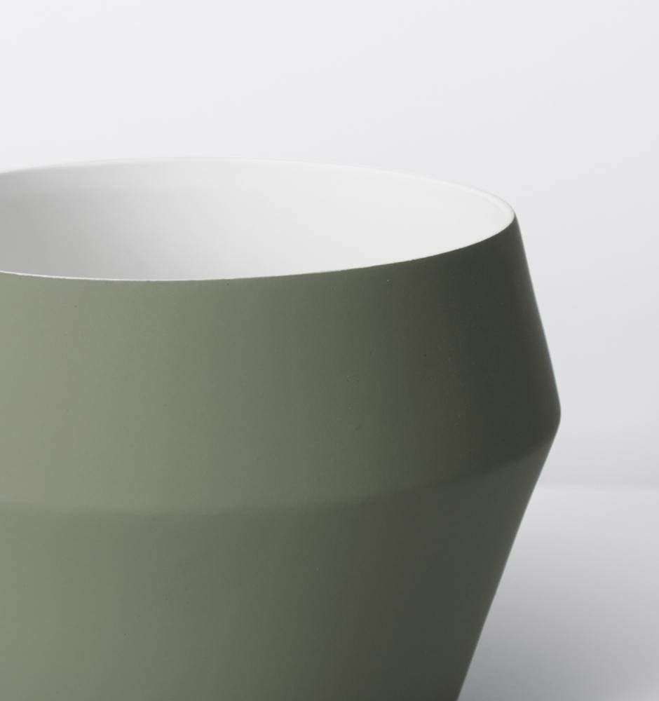 Middle of Nowhere Pots + Vases + Lanterns Romo Planter - Olive
