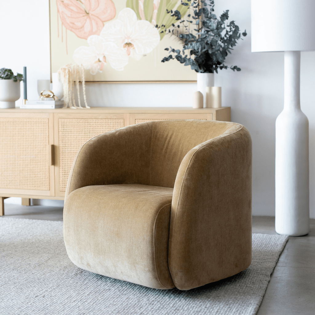Rueben Swivel Armchair Made in Perth Granite Lane